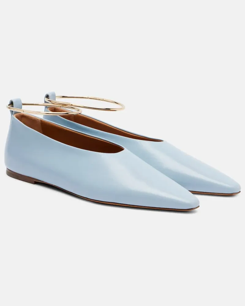 Jil Sander Ballerinas aus Leder Blau