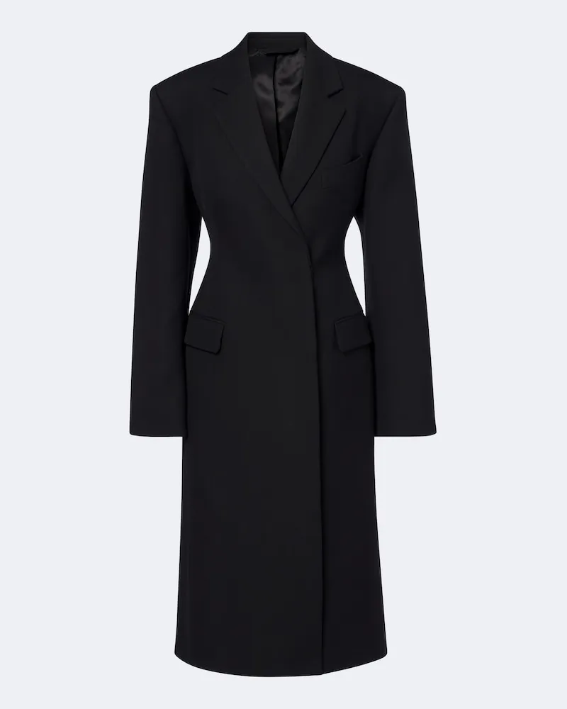 Acne Studios Mantel aus Wolle Schwarz