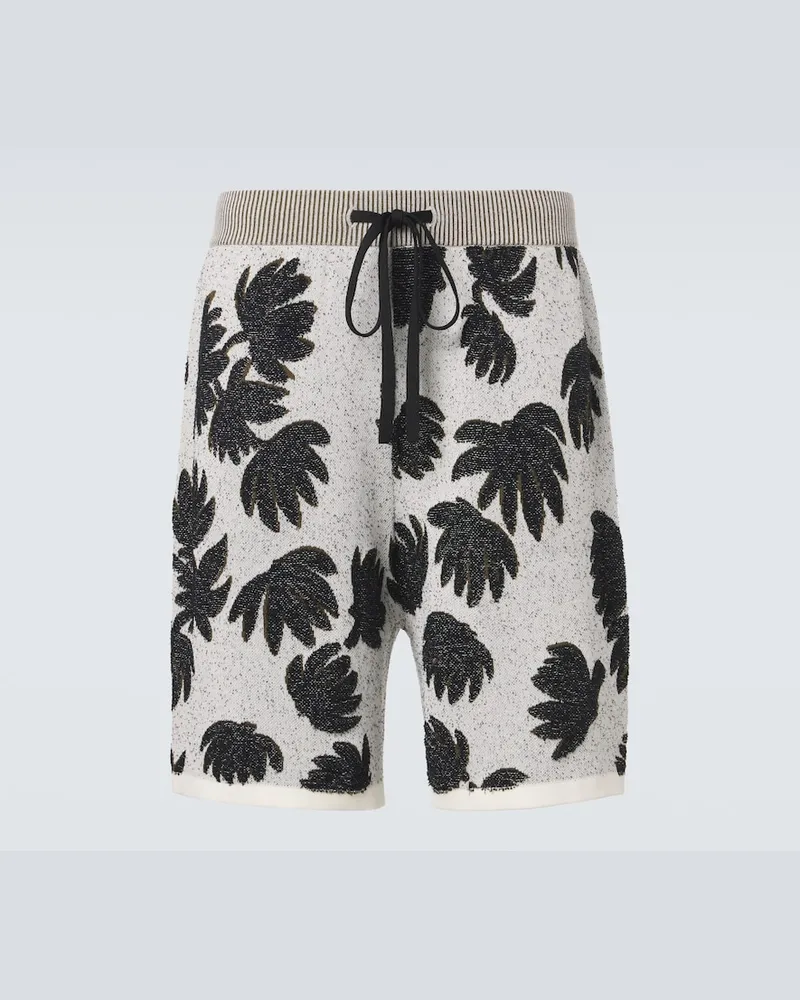 COMMAS Shorts aus Jacquard Weiß