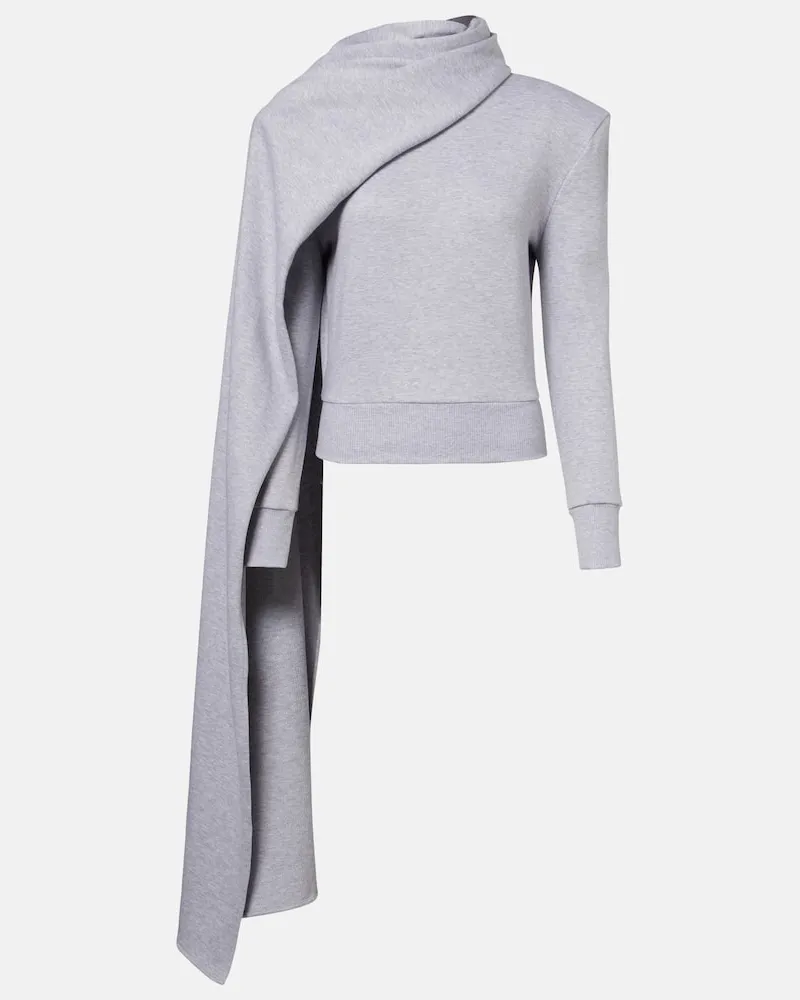 Magda Butrym Sweatshirt aus einem Baumwollgemisch Grau