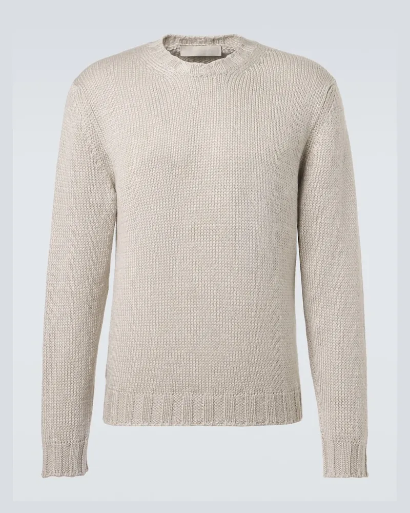 SAMAN AMEL Pullover Gio aus Seide Grau