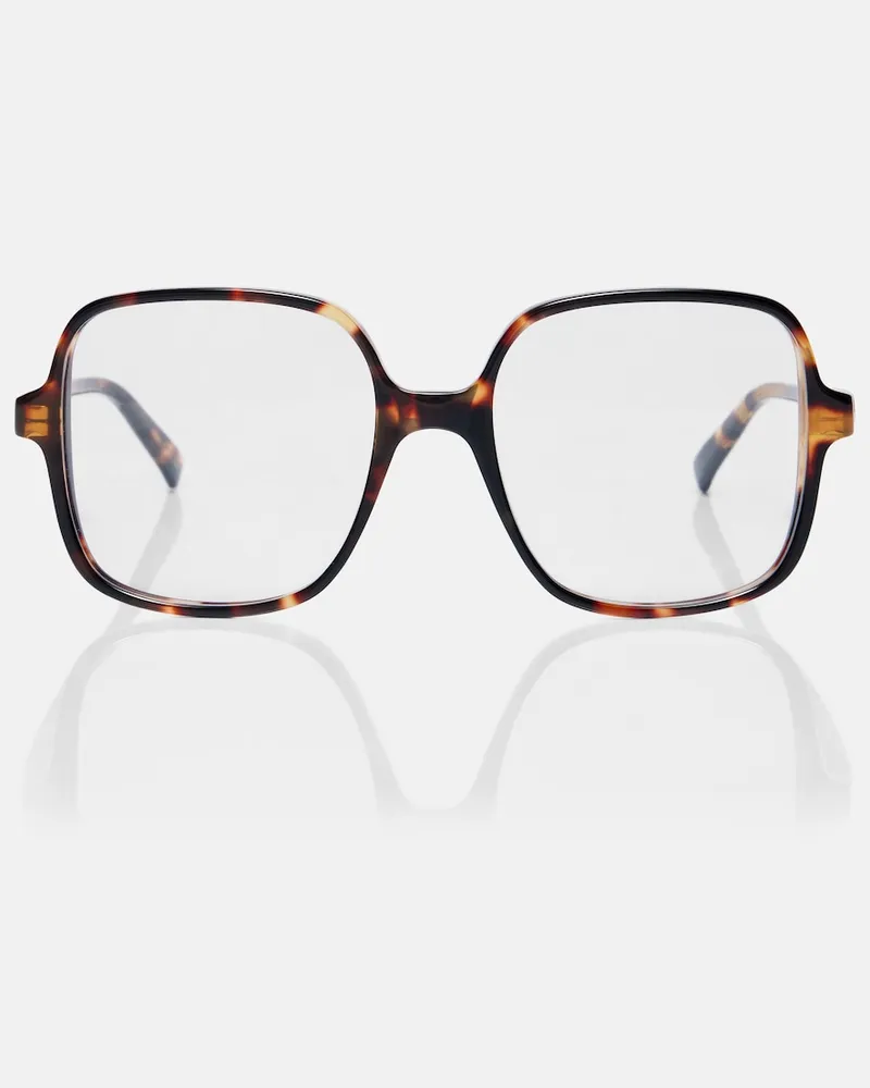 Valentino Garavani Oversize-Brille VLogo Braun