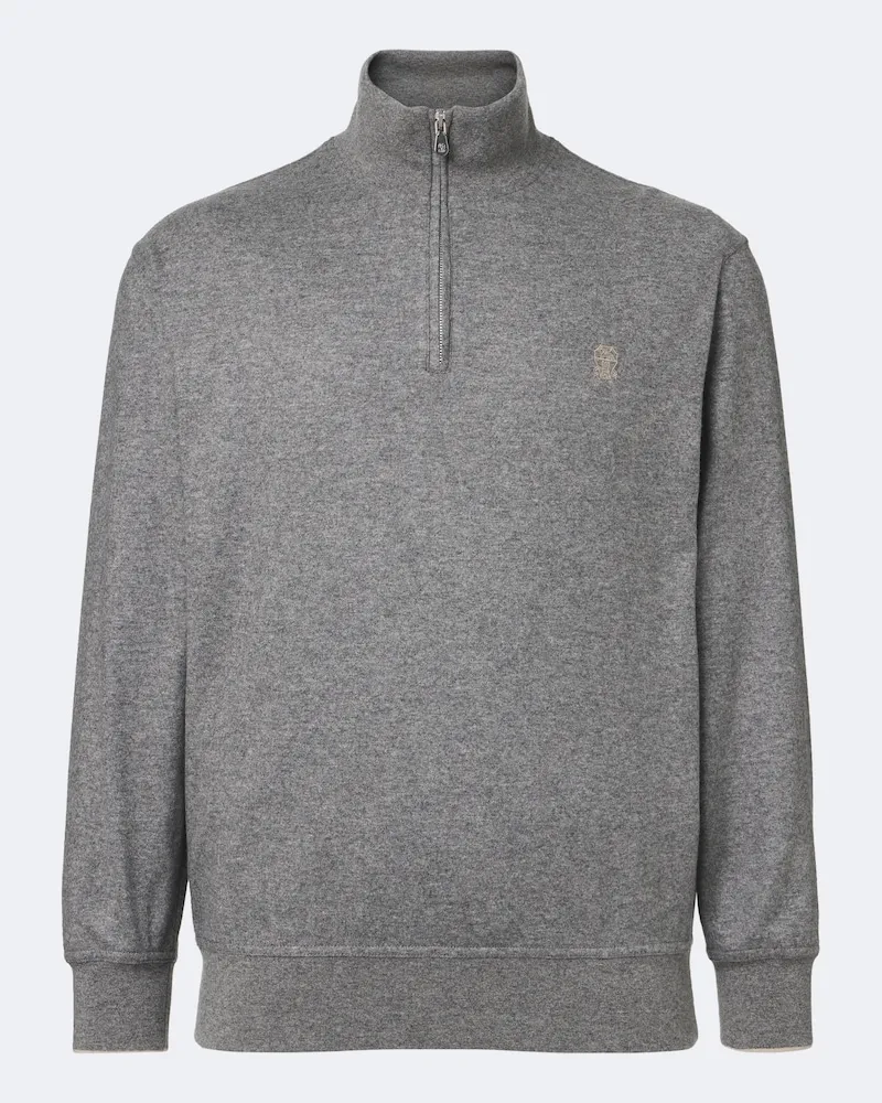 Brunello Cucinelli Pullover aus Kaschmir Grau