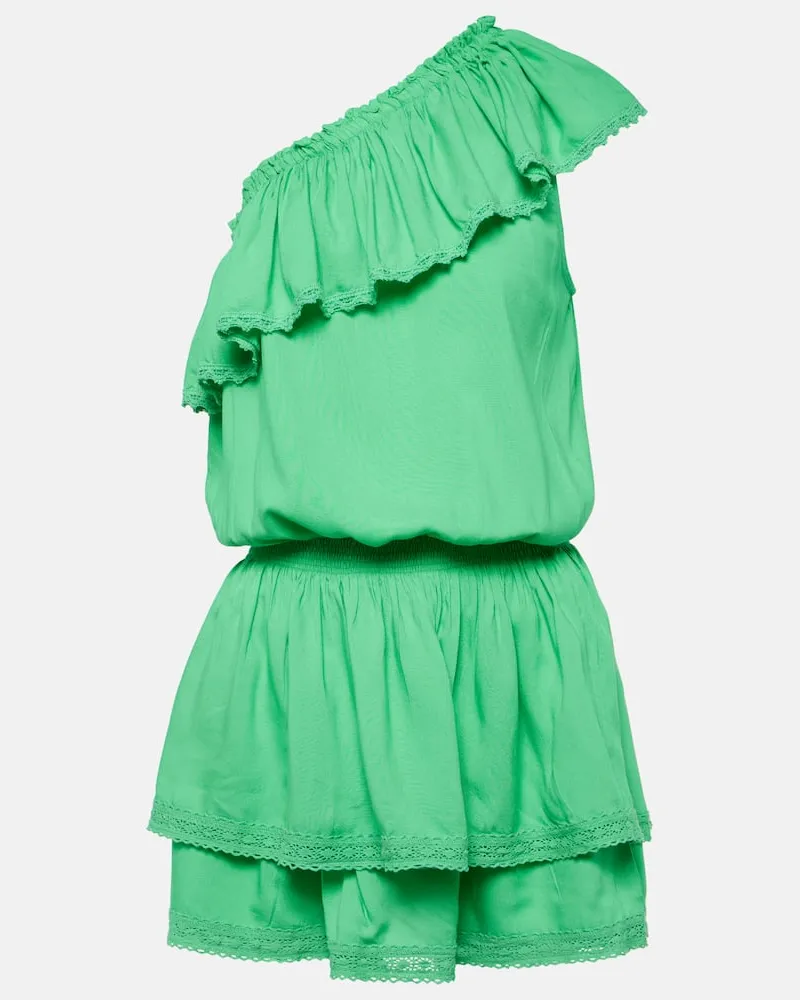 Melissa Odabash One-Shoulder-Minikleid Debbie Grün