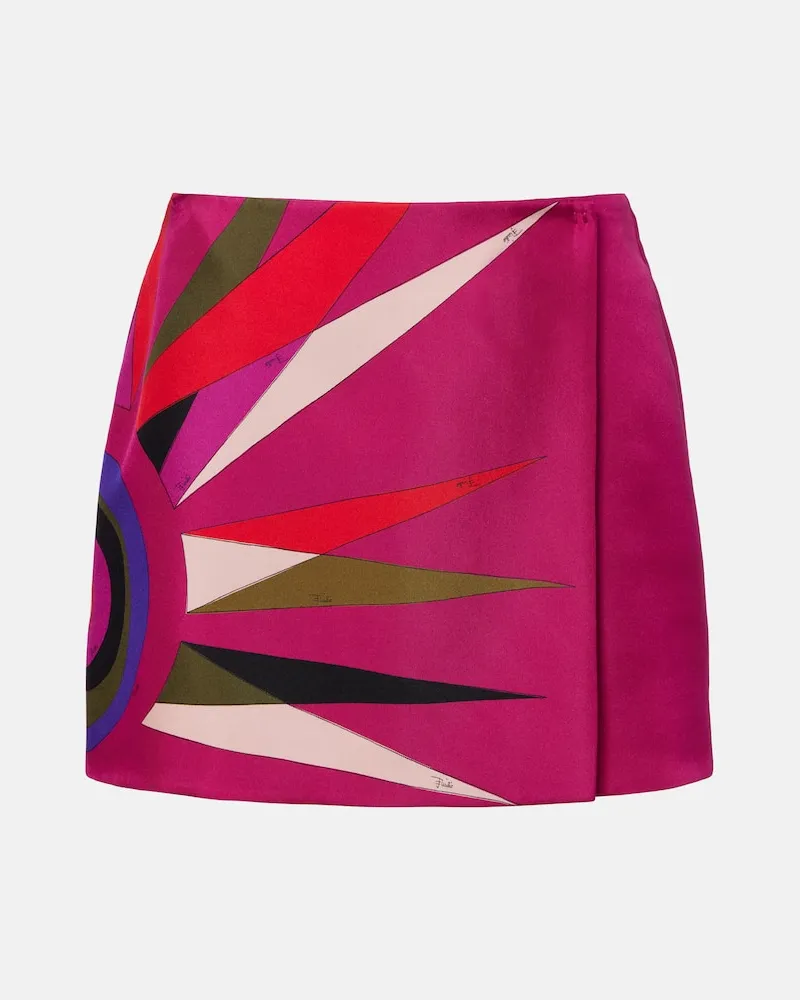 Emilio Pucci Wickelrock Stella aus Seide Multicolor