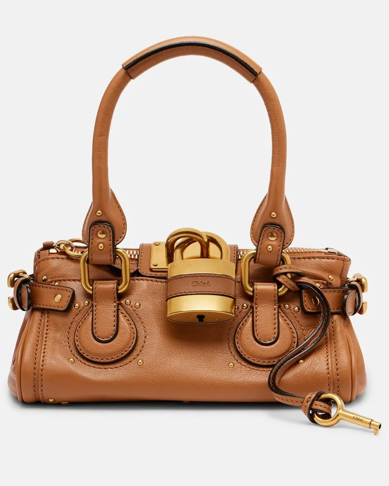 Chloé Chloé Schultertasche Paddington aus Leder Braun