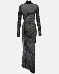 Thierry Mugler Maxikleid Schwarz