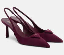 Slingback-Pumps 75 aus Veloursleder