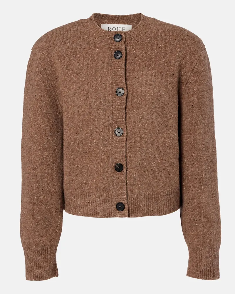 Róhe Róhe Cardigan aus Wolle Braun
