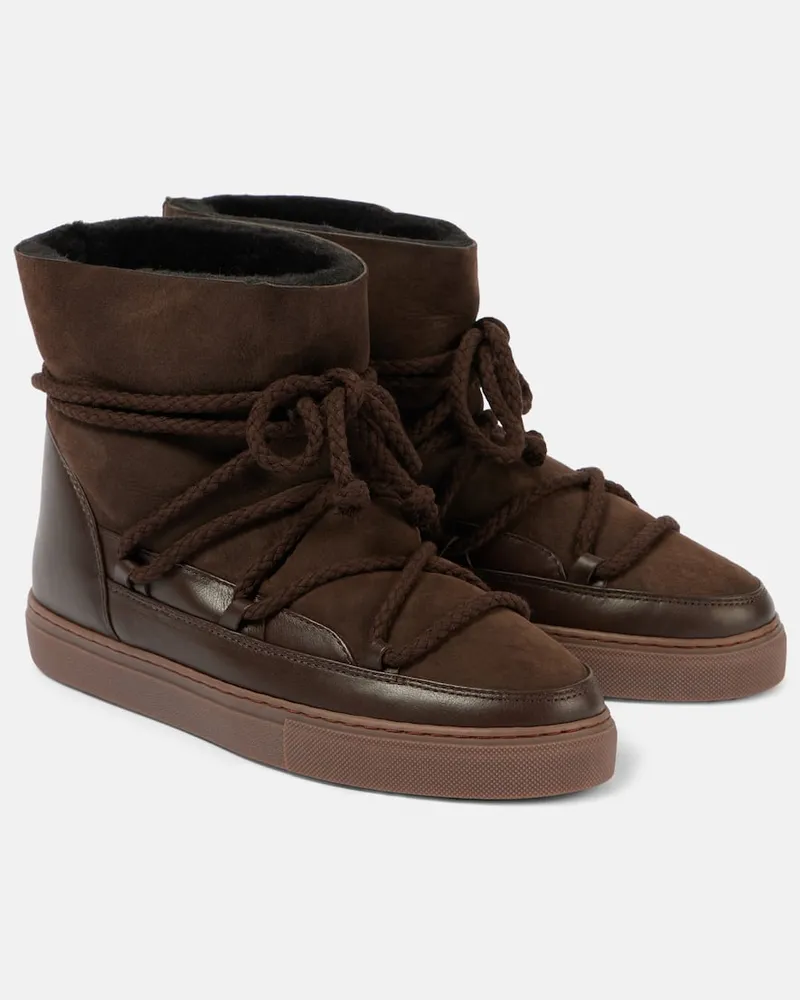 INUIKII Schneestiefel Classic aus Veloursleder Braun