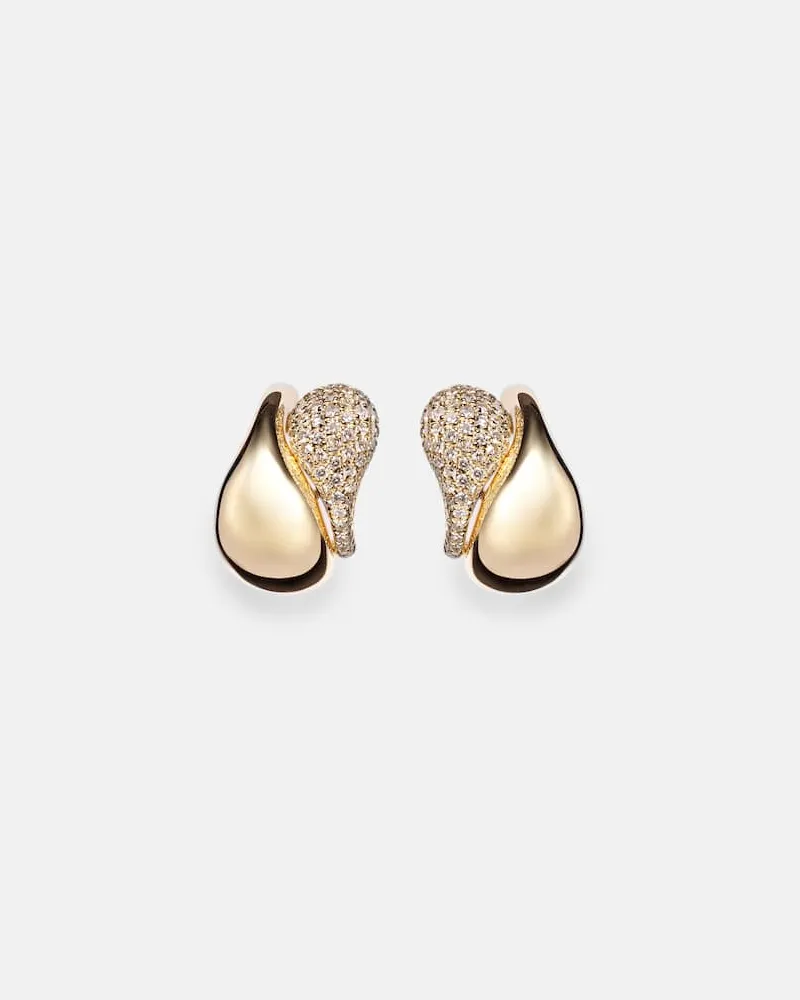 SHAY Ohrringe aus 18kt Gelbgold mit Diamanten Gold