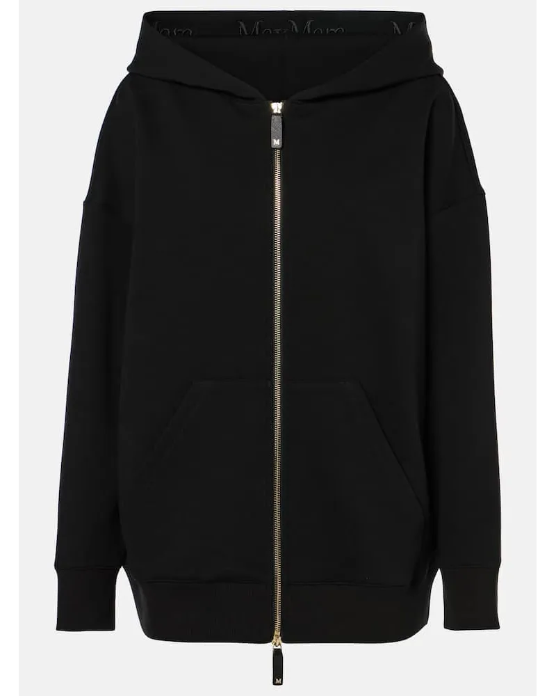 Max Mara Sweatshirt Doppia aus einem Baumwollgemisch Schwarz