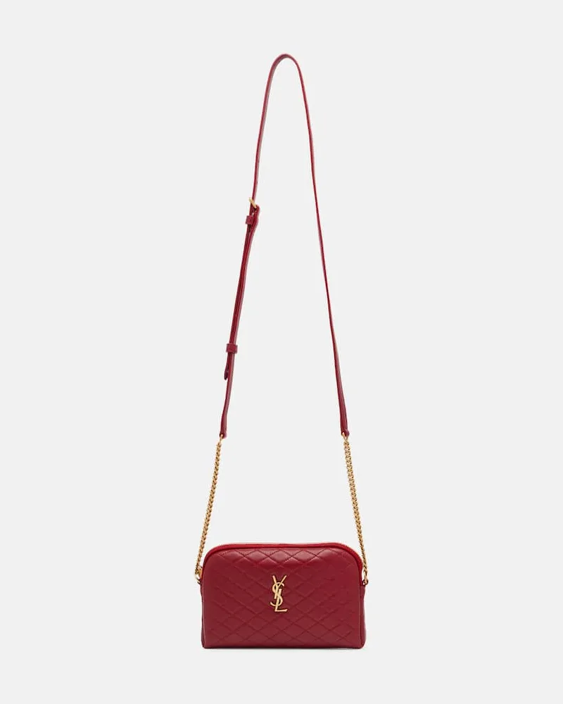 Saint Laurent Schultertasche Gaby aus Leder Rot