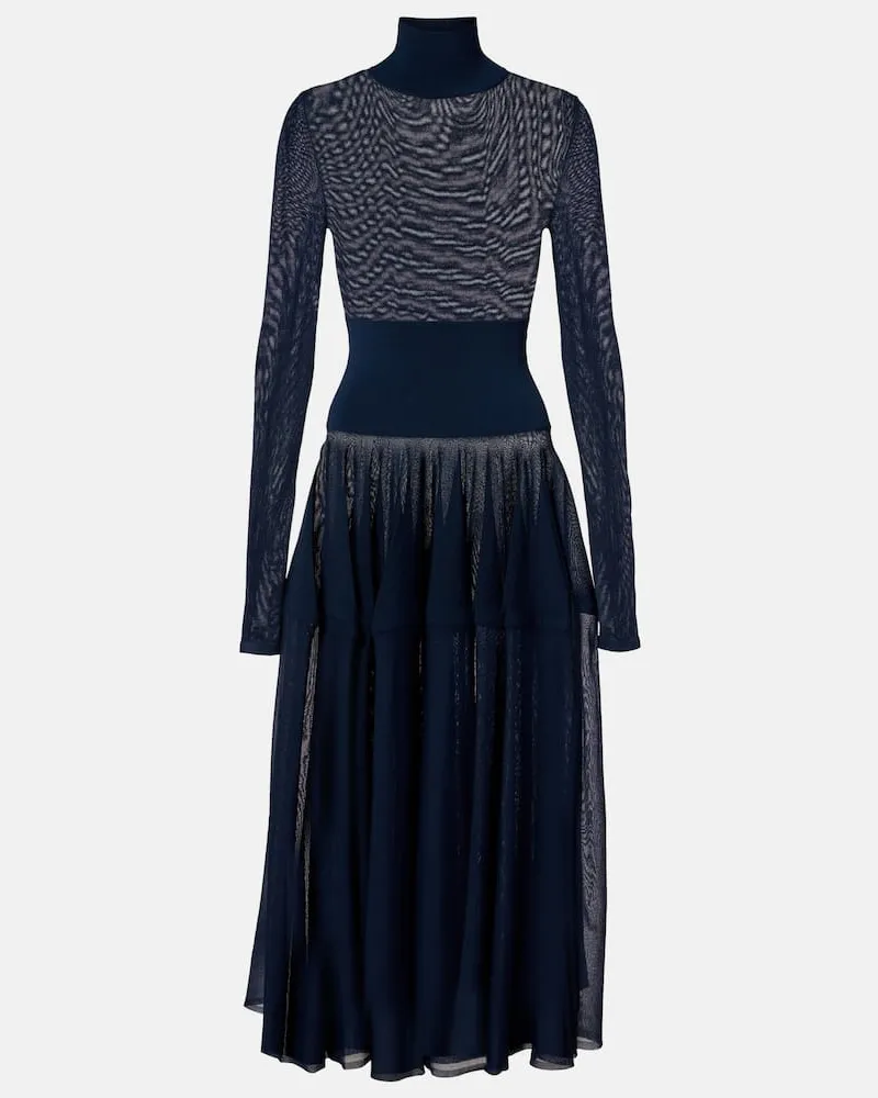 Alaïa Alaïa Midikleid Blau