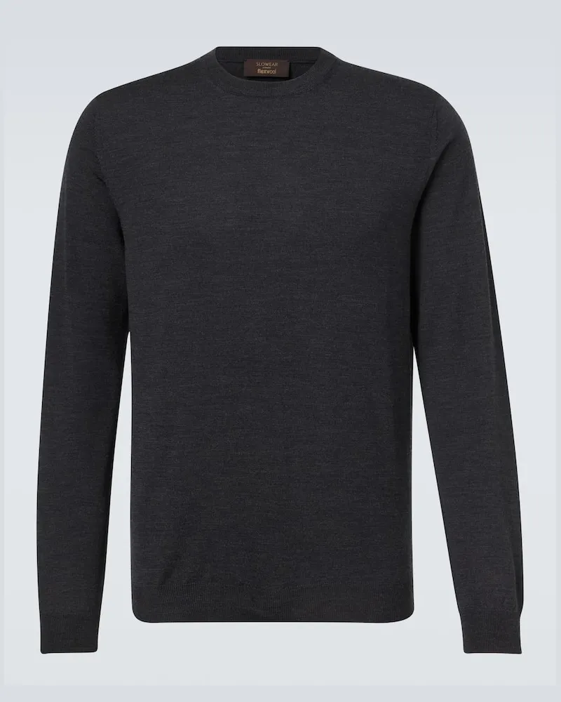 Slowear Pullover aus einem Wollgemisch Grau