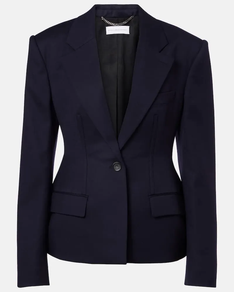 Stella McCartney Blazer aus Wolle Blau