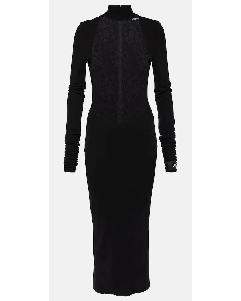 Dolce & Gabbana Midikleid Schwarz