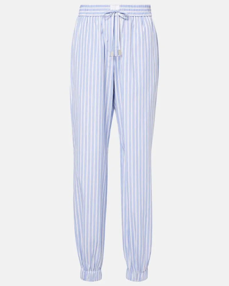ATTICO Pyjama-Hose aus Baumwolle Blau