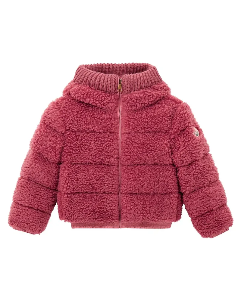 Moncler Daunenjacke Adalberta aus Teddyfleece Pink