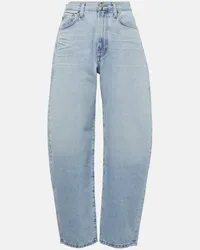 AGOLDE High-Rise Barrel Jeans Blau