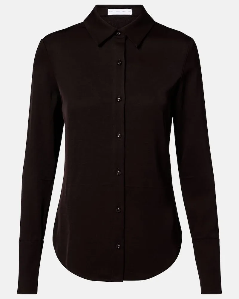 Proenza Schouler Hemd Maddi aus Twill Braun
