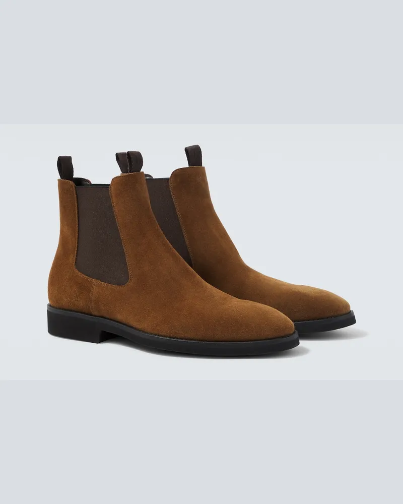 Tom Ford Chelsea Boots aus Veloursleder Braun