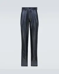 Giorgio Armani Schmale Hose Blau