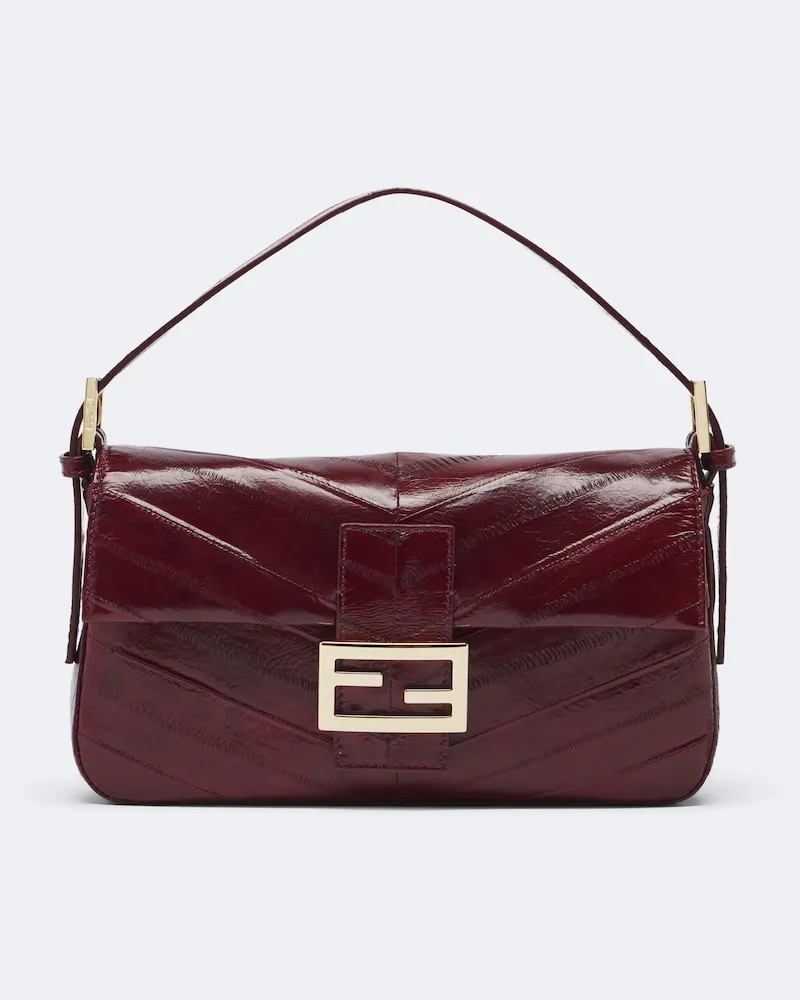 Fendi Schultertasche Baguette® 26424 Small Burgunderrot
