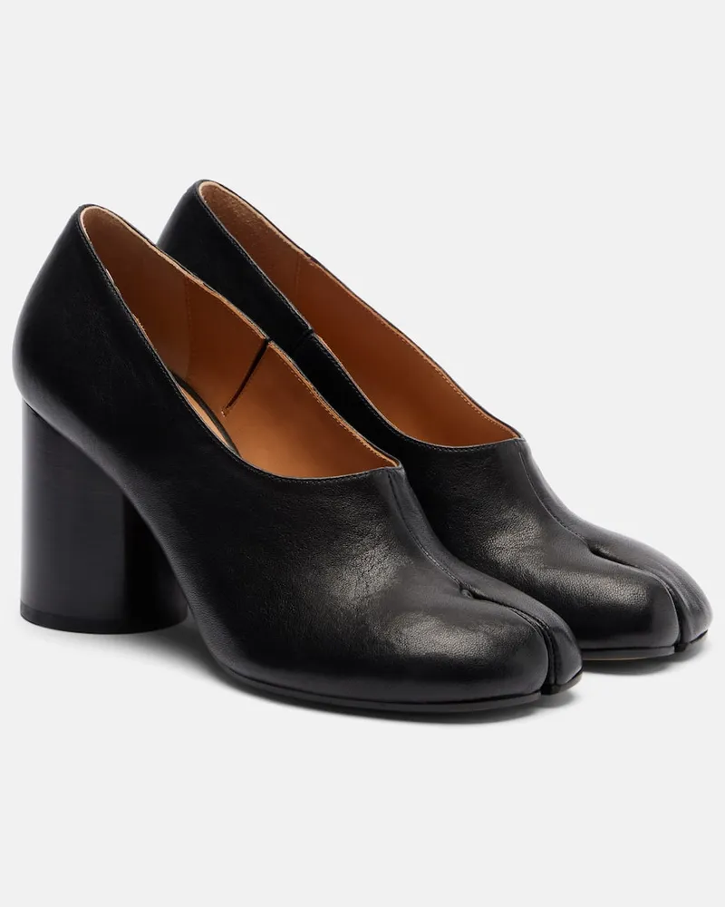 Maison Margiela Pumps Tabi 80 aus Leder Schwarz
