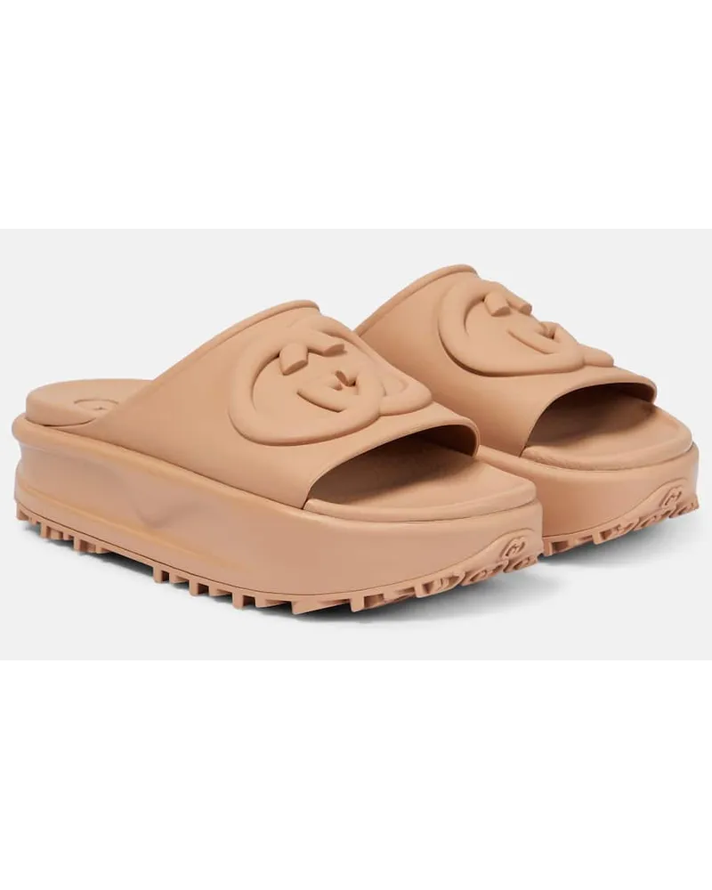 Gucci Plateau-Pantoletten GG - bei MyBestBrands shoppen 