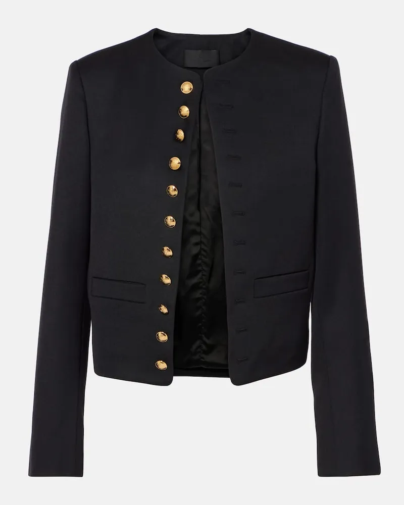 Nili Lotan Jacke Patti aus Schurwolle Schwarz