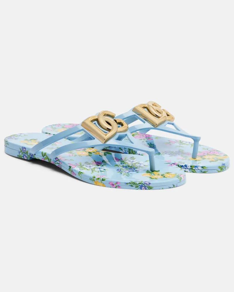 Dolce & Gabbana Sandalen DG Blau