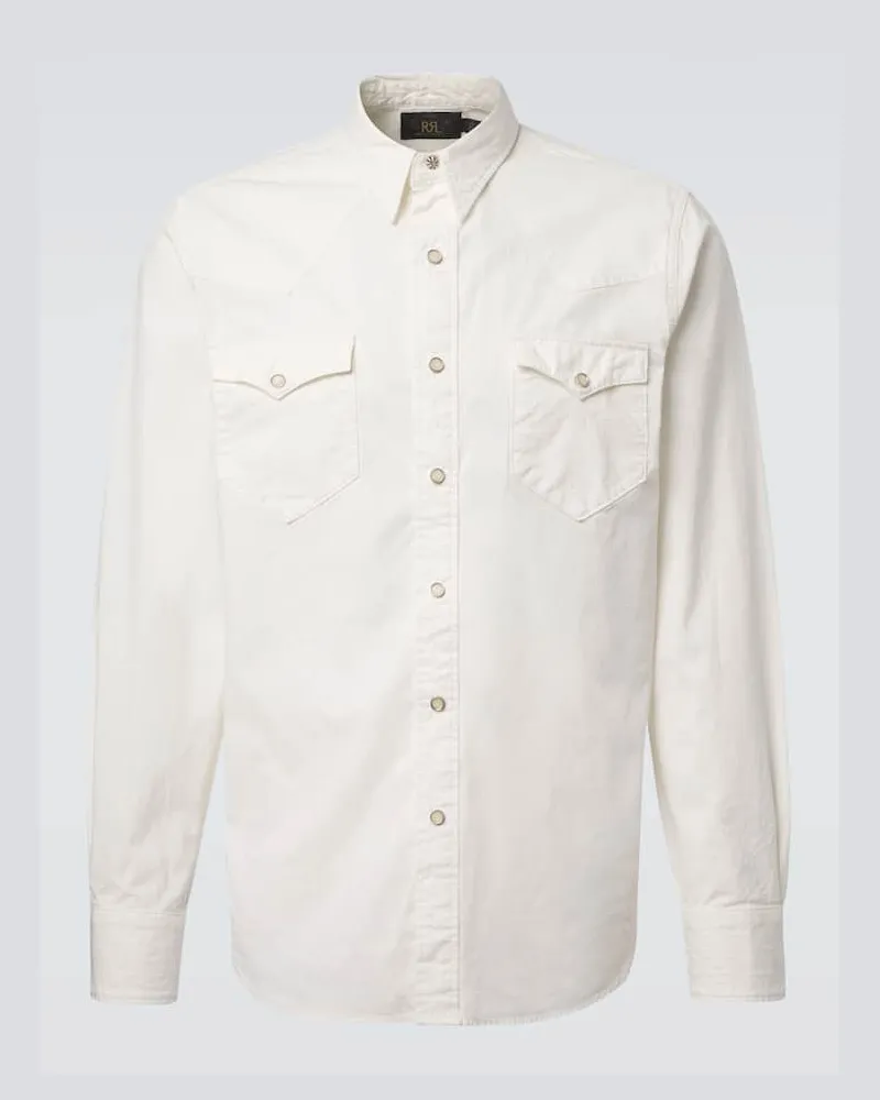 RRL Jeanshemd Buffalo West Weiß