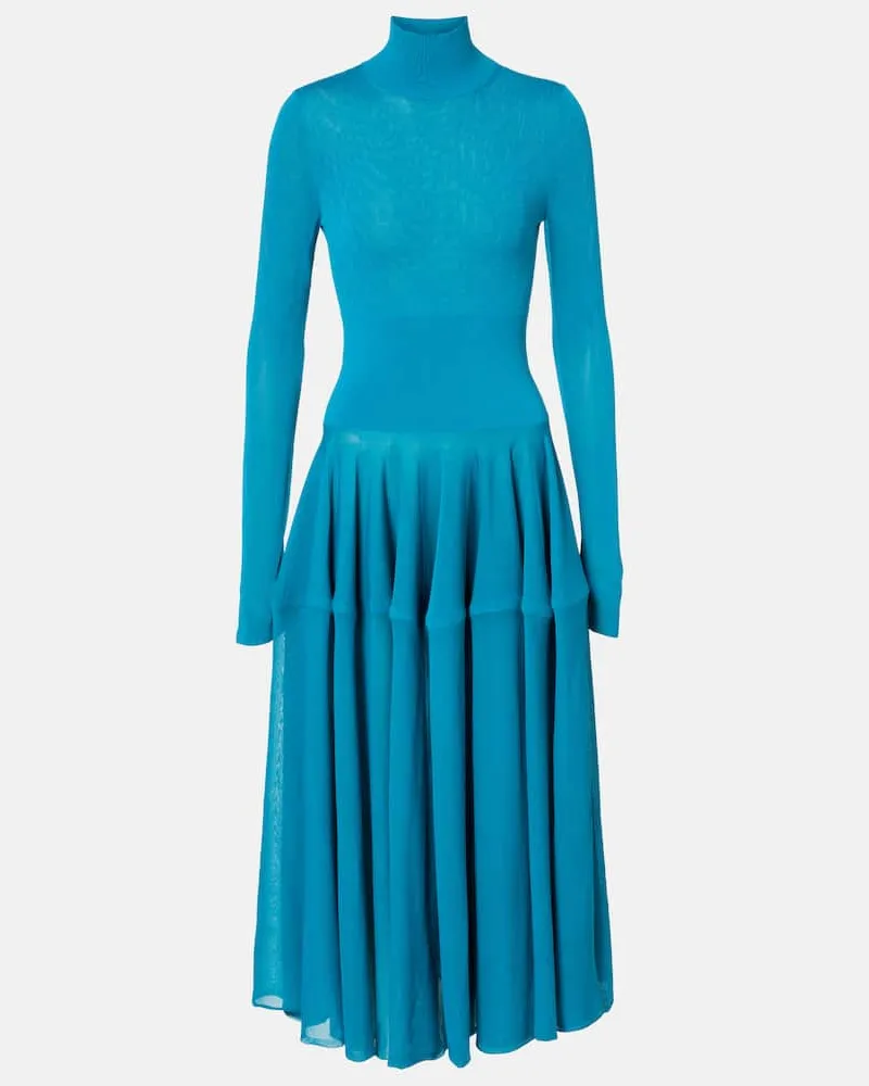 Alaïa Alaïa Midikleid Blau