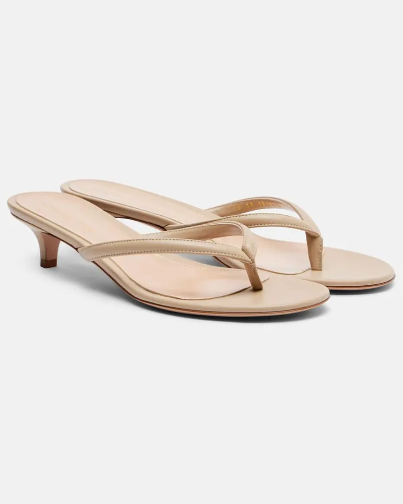 Gianvito Rossi Sandalen Calypso 35 aus Leder Beige