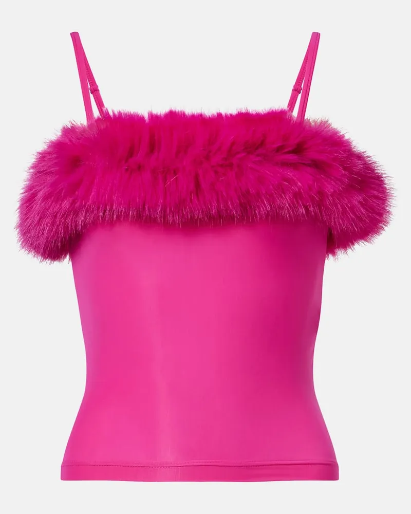 Balenciaga Top aus Jersey Rosa