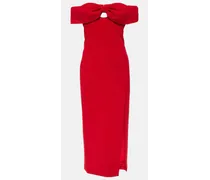 Midikleid aus Crêpe