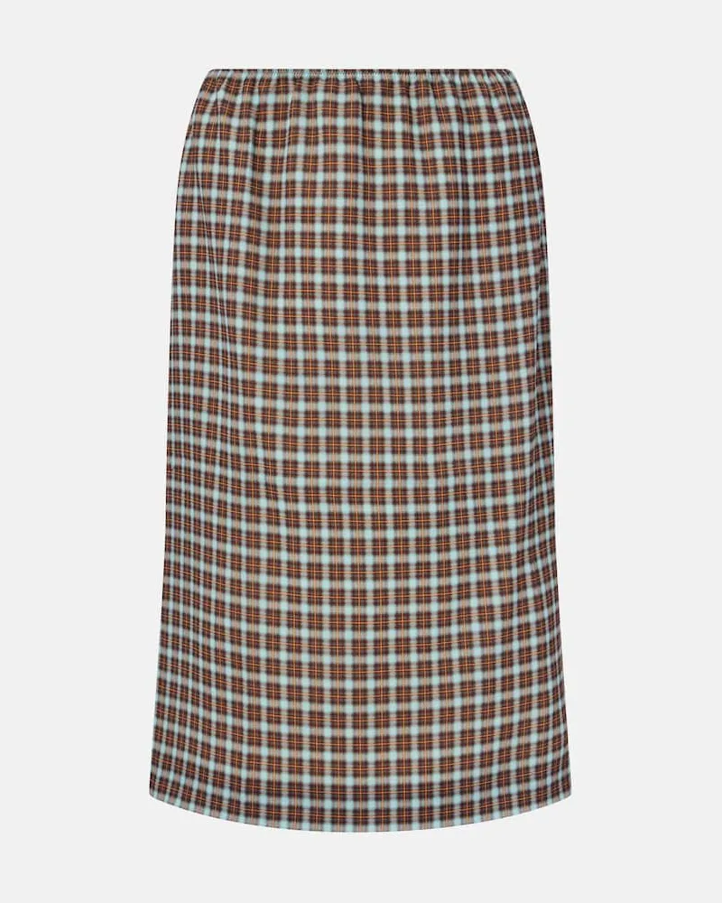 Prada Midirock aus einem Seidengemisch Multicolor