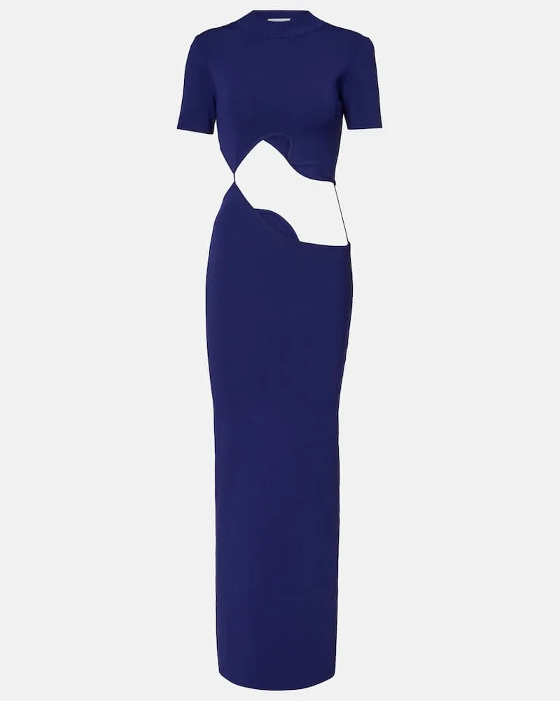 Christopher Esber Maxikleid Lattice Separation Blau