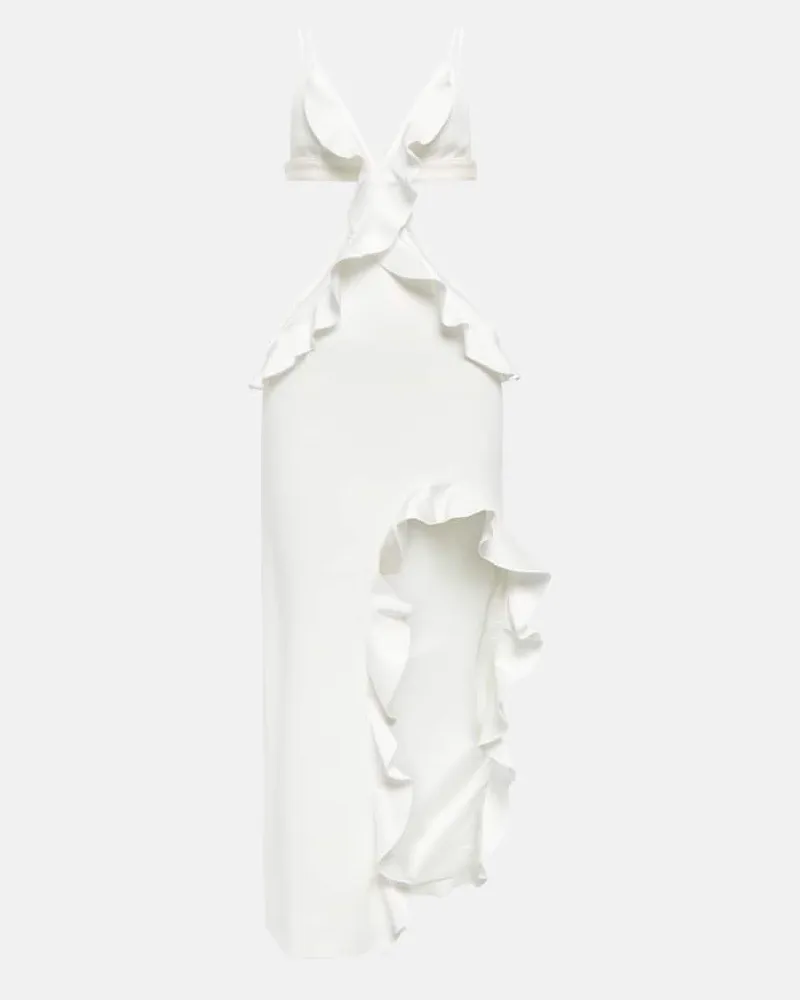 David Koma Midikleid Weiã