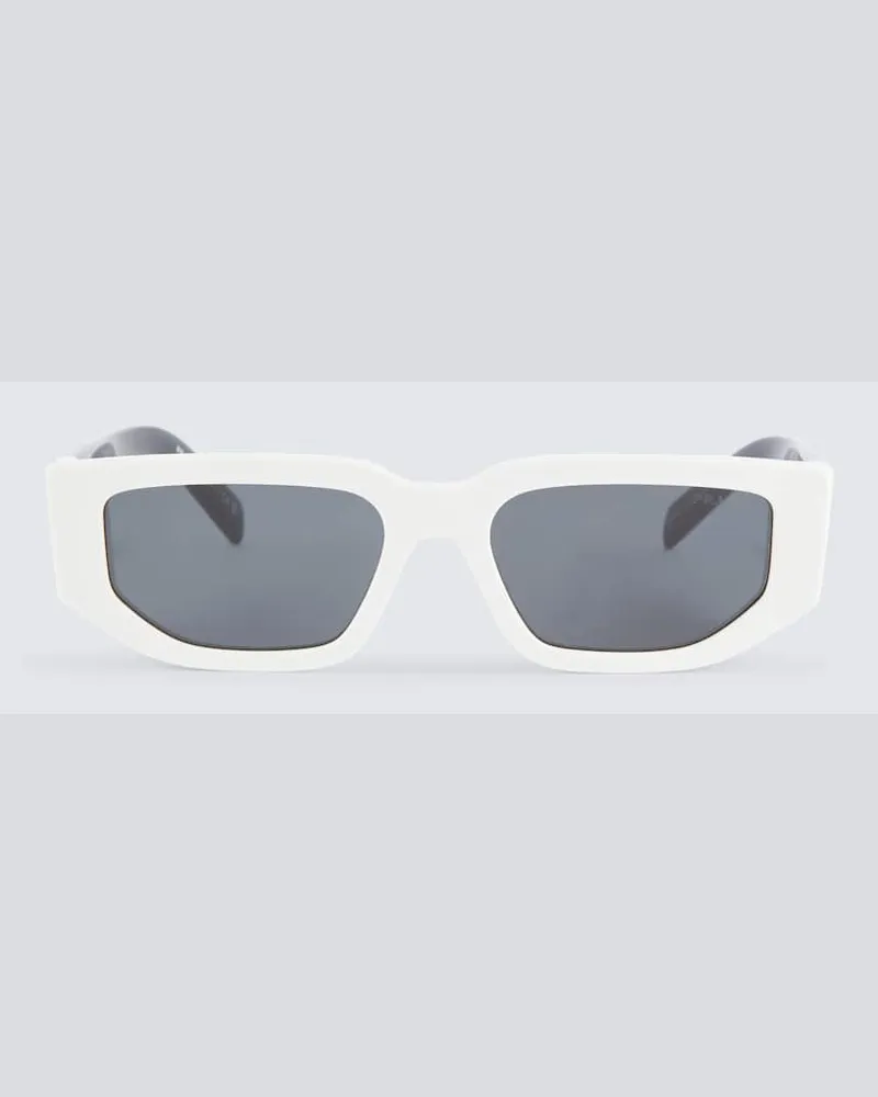 Prada Eckige Sonnenbrille PR 09ZS Weiã