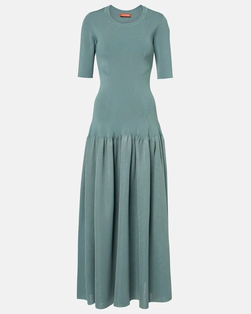 Altuzarra Maxikleid Maisie aus Rippstrick Blau