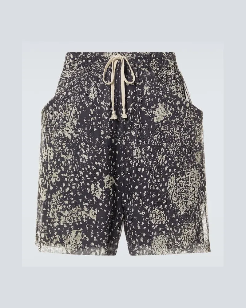 Rick Owens Shorts Lido aus Seide Schwarz
