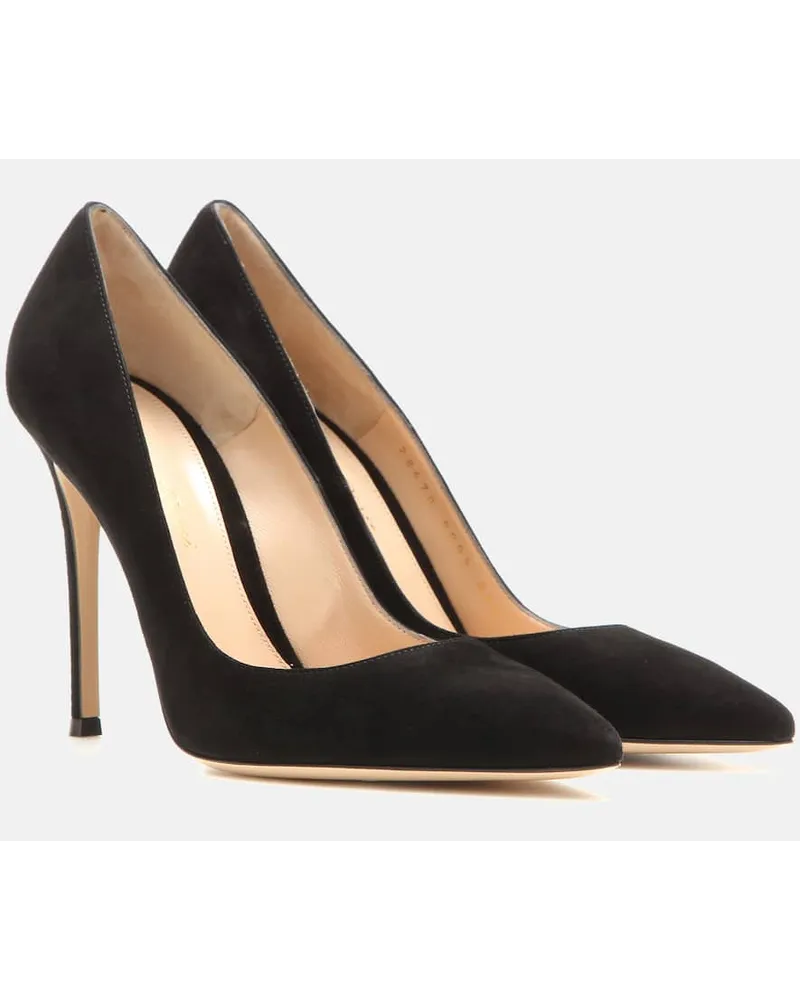 Gianvito Rossi Pumps Gianvito 105 aus Veloursleder Schwarz