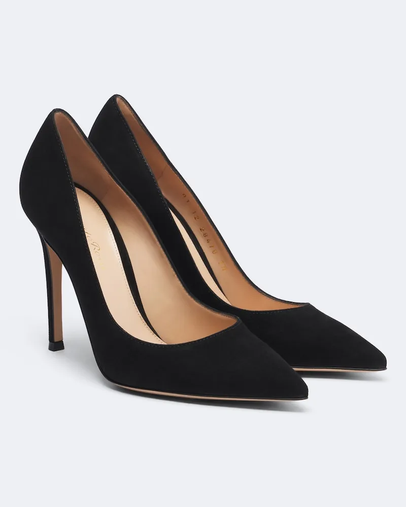 Gianvito Rossi Pumps Gianvito 105 aus Veloursleder Schwarz