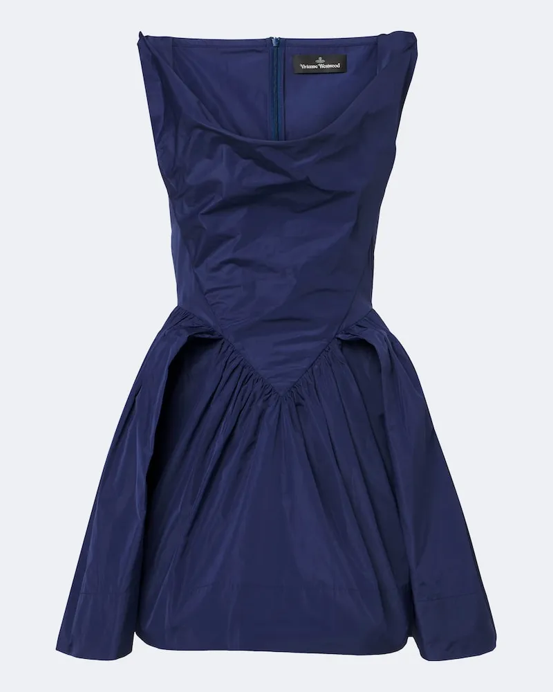 Vivienne Westwood Minikleid Sunday aus Taft Blau