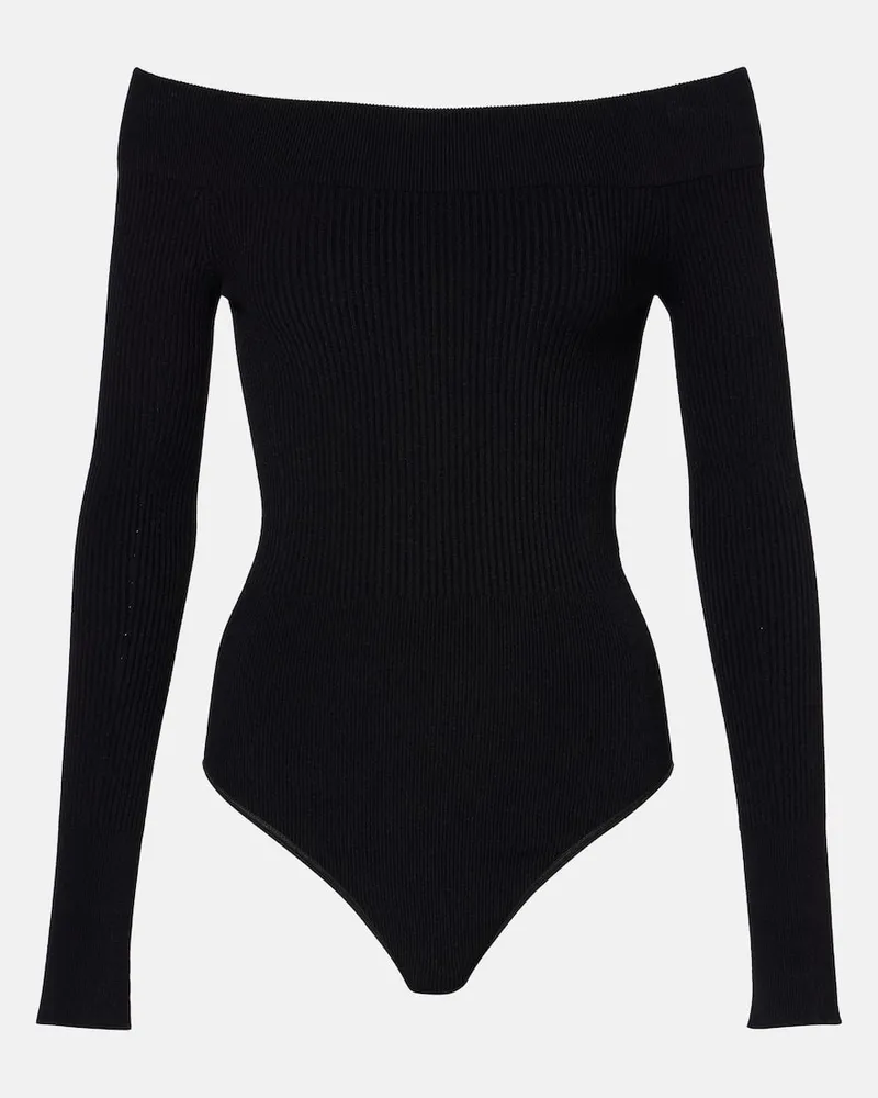 Alaïa Alaïa Off-Shoulder-Body Schwarz