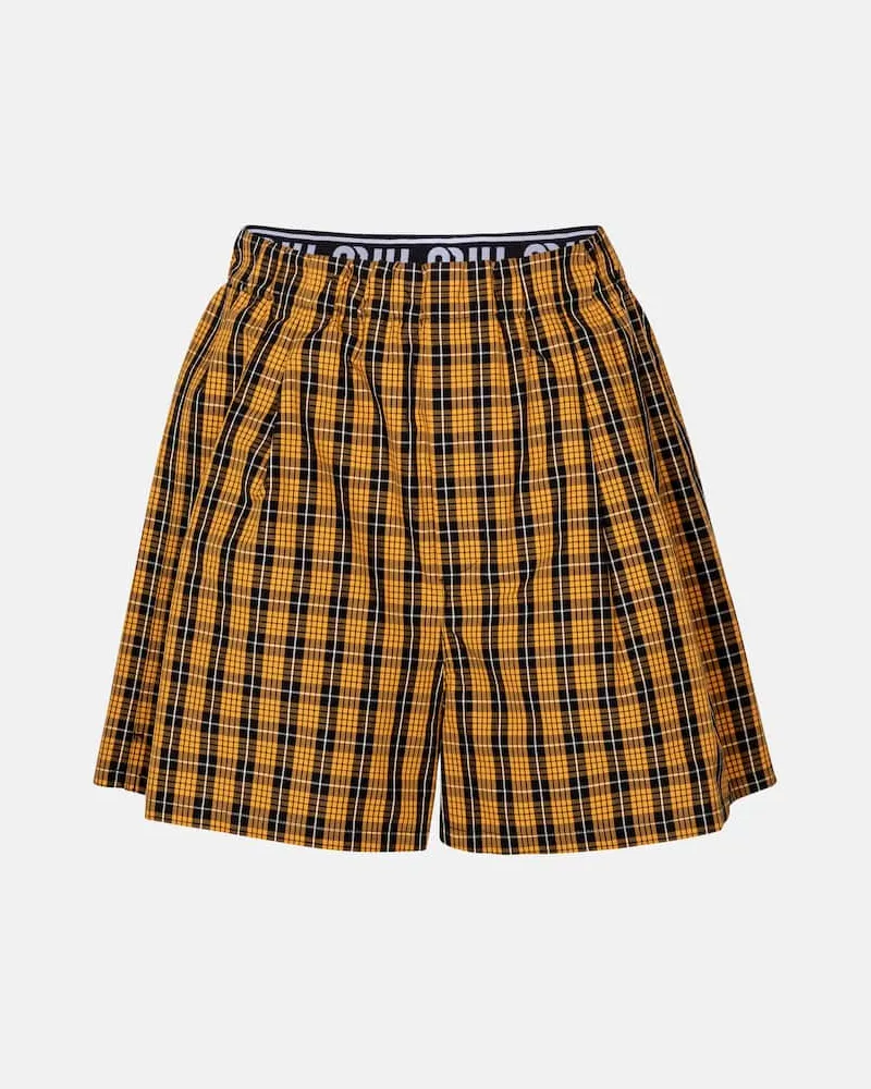 Miu Miu Shorts aus Baumwolle Orange