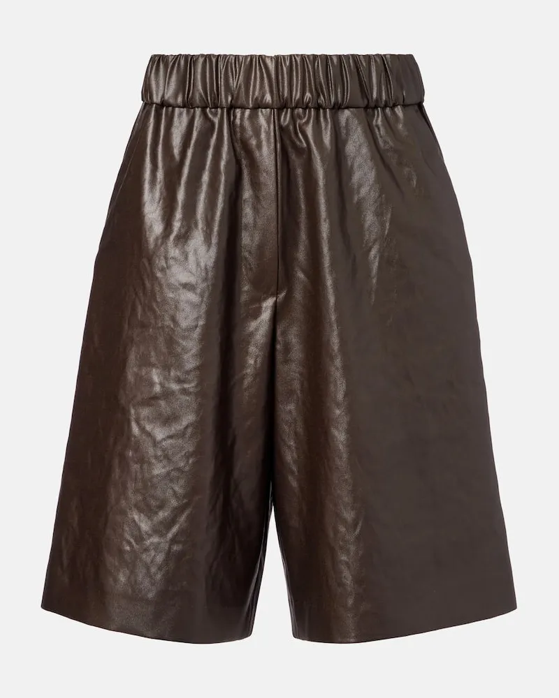 Dries van Noten Bermuda-Shorts aus Satin Grün