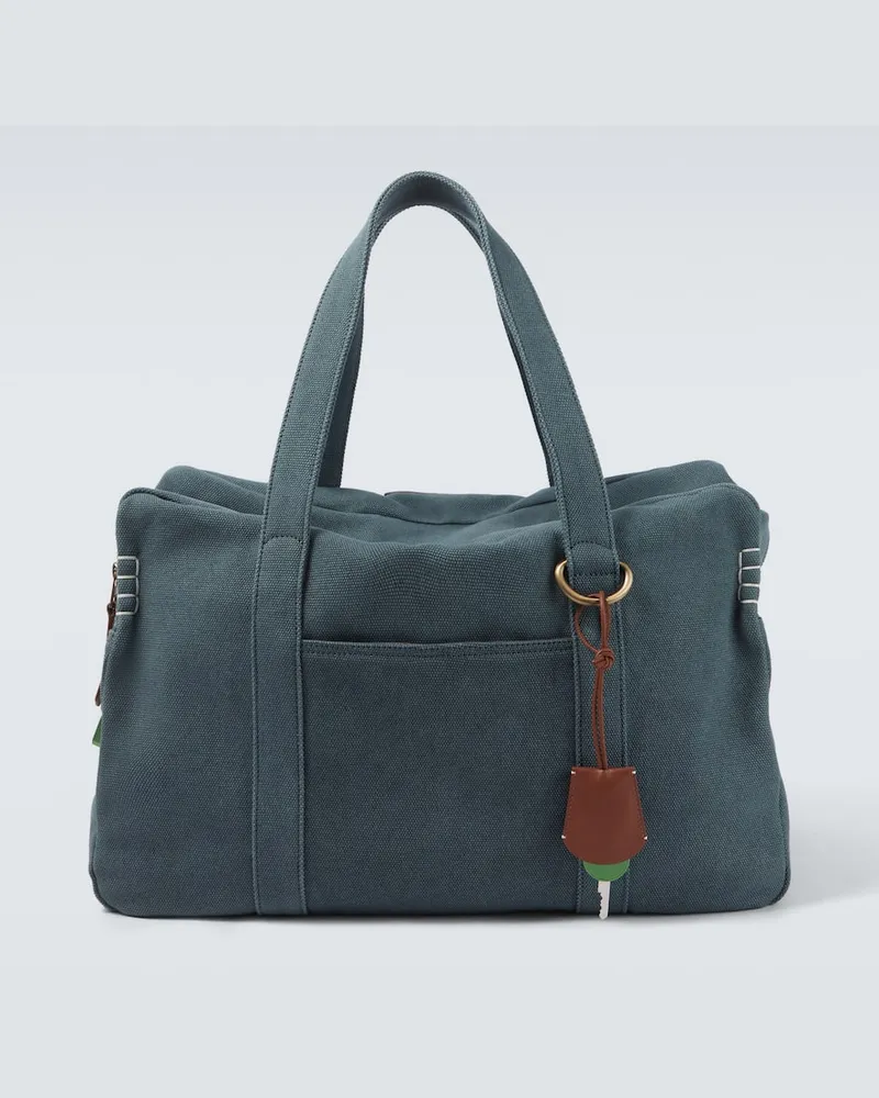 J.W.Anderson Weekender aus Canvas Blau